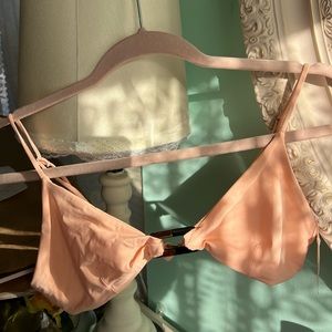 NWOT TAVIK swimwear peach triangle top
